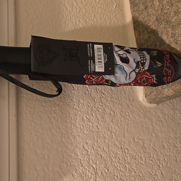Ed Hardy Accessories - Ed Hardy Red and Black Umbrella Unisex Nwt